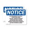 Signmission Lab Requirements For Entry Closed Toed, 10 in W x Rectangle, Plastic OS-2PACK-NS-P-710-L-13923 - alternate 1